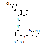 2-[(1H-Pyrrolo[2,3-b]pyridin-5-yl)oxy]-4-[4-[(4’-chloro-5,5-dimethyl-3,4,5,6-tetrahydro-2-biphenylyl)methyl]-1-piperazinyl]benzoic Acid