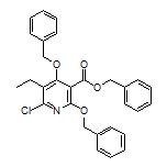 Benzyl 2,4-Bis(benzyloxy)-6-chloro-5-ethylnicotinate