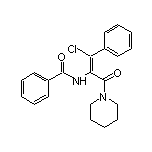 (Z)-N-[1-Chloro-3-oxo-1-phenyl-3-(1-piperidyl)-1-propen-2-yl]benzamide