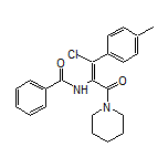 (Z)-N-[1-Chloro-3-oxo-3-(1-piperidyl)-1-(p-tolyl)prop-1-en-2-yl]benzamide