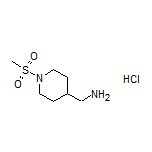 [1-(Methylsulfonyl)-4-piperidyl]methanamine Hydrochloride