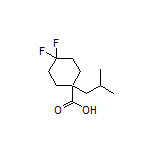 4,4-Difluoro-1-isobutylcyclohexanecarboxylic Acid