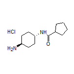 N-(trans-4-Aminocyclohexyl)cyclopentanecarboxamide Hydrochloride