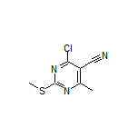 4-Chloro-6-methyl-2-(methylthio)pyrimidine-5-carbonitrile