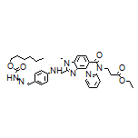 Hexyl 2-[4-[[[5-[(3-Ethoxy-3-oxopropyl)(2-pyridyl)carbamoyl]-1-methyl-2-benzimidazolyl]methyl]amino]benzylidene]hydrazinecarboxylate