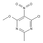 4-chloro-6-methoxy-2-methyl-5-nitropyrimidine