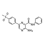 3-Amino-6-[4-(methylsulfonyl)phenyl]-N-phenylpyrazine-2-carboxamide