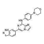 6-(6-Indazolyl)-N-(4-morpholinophenyl)imidazo[1,2-a]pyrazin-8-amine