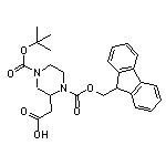 1-Fmoc-4-Boc-2-piperazineacetic Acid