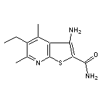 3-amino-5-ethyl-4,6-dimethylthieno[2,3-b]pyridine-2-carboxamide