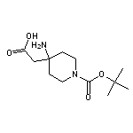 2-(1-Boc-4-amino-4-piperidyl)acetic Acid