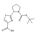 2-(1-[(Tert-Butoxy)Carbonyl]Pyrrolidin-2-Yl)-1,3-Thiazole-4-Carboxylic Acid