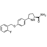 (2S)-5-(4-((2-fluorobenzyl)oxy)phenyl)pyrrolidine-2-carboxamide