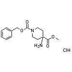 1-benzyl 4-methyl 4-aminopiperidine-1,4-dicarboxylate hydrochloride