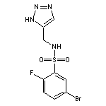 N-((1H-1,2,3-triazol-5-yl)methyl)-5-bromo-2-fluorobenzenesulfonamide