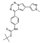 tert-butyl (4-(6-(1-methyl-1H-pyrazol-4-yl)pyrrolo[2,1-f][1,2,4]triazin-4-yl)phenyl)carbamate