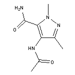 4-acetamido-1,3-dimethyl-1H-pyrazole-5-carboxamide