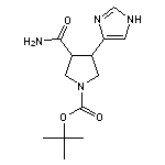 tert-butyl 3-carbamoyl-4-(1H-imidazol-4-yl)pyrrolidine-1-carboxylate