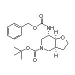 Racemic-(3aS,7S,7aS)-tert-butyl 7-(benzyloxycarbonylamino)hexahydrofuro[3,2-c]pyridine-5(6H)-carboxylate