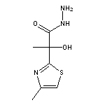 2-hydroxy-2-(4-methylthiazol-2-yl)propanehydrazide