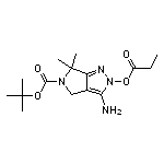 tert-butyl 3-amino-6,6-dimethyl-2-(propionyloxy)-4,6-dihydropyrrolo[3,4-c]pyrazole-5(2H)-carboxylate