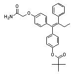 4-(1-(4-(2-amino-2-oxoethoxy)phenyl)-2-phenylbut-1-en-1-yl)phenyl pivalate