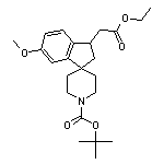 Tert-Butyl 3-(2-Ethoxy-2-Oxoethyl)-6-Methoxy-2,3-Dihydrospiro[Indene-1,4’-Piperidine]-1’-Carboxylate