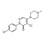 4-Chloro-2-(4-chlorophenyl)-5-(4-methyl-1-piperazinyl)pyridazin-3(2H)-one