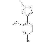 5-(4-Bromo-2-methoxyphenyl)-2-methyloxazole