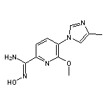 (Z)-N’-hydroxy-6-methoxy-5-(4-methyl-1H-imidazol-1-yl)picolinimidamide