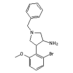 1-benzyl-4-(2-bromo-6-methoxyphenyl)pyrrolidin-3-amine