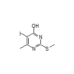 5-Iodo-6-methyl-2-(methylthio)pyrimidin-4-ol