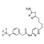 N-[6-[4-(5-Amino-1,3,4-thiadiazol-2-yl)butyl]-3-pyridazinyl]-2-[3-(trifluoromethoxy)phenyl]acetamide