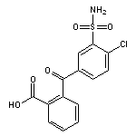 2-(4-chloro-3-sulfamoylbenzoyl)benzoic acid