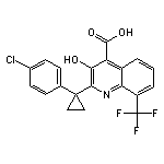 2-(1-(4-Chlorophenyl)Cyclopropyl)-3-Hydroxy-8-(Trifluoromethyl)Quinoline-4-Carboxylic Acid