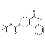 Trans-1-(Tert-Butoxycarbonyl)-3-Phenylpiperidine-4-Carboxylic Acid