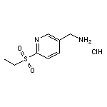 (6-(Ethylsulfonyl)Pyridin-3-Yl)Methanamine Hydrochloride