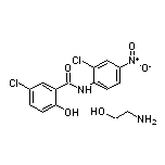 5-Chloro-N-(2-chloro-4-nitrophenyl)-2-hydroxybenzamide compound with 2-Aminoethanol (1:1)