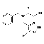 (R)-2-(benzyl((4-bromo-1H-pyrazol-5-yl)methyl)amino)propan-1-ol