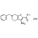 methyl 3-amino-6-benzyl-4,5,6,7-tetrahydrothieno[2,3-c]pyridine-2-carboxylate hydrochloride