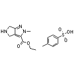 ethyl 2-methyl-2,4,5,6-tetrahydropyrrolo[3,4-c]pyrazole-3-carboxylate 4-methylbenzenesulfonate