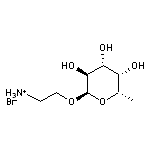 2-((2R,3S,4R,5S,6S)-3,4,5-trihydroxy-6-methyl-tetrahydro-2H-pyran-2-yloxy)ethanaminium bromide