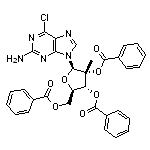 (2R,3R,4R,5R)-2-(2-amino-6-chloro-9H-purin-9-yl)-5-((benzoyloxy)methyl)-3-methyltetrahydrofuran-3,4-diyl dibenzoate