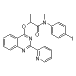 N-(4-Iodophenyl)-N-methyl-2-[[2-(2-pyridyl)-4-quinazolyl]oxy]propanamide