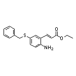 (E)-ethyl 3-(2-amino-5-(benzylthio)phenyl)acrylate