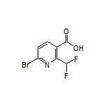 6-Bromo-2-(difluoromethyl)nicotinic Acid