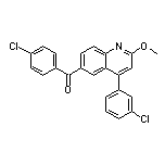 (4-Chlorophenyl)[4-(3-chlorophenyl)-2-methoxy-6-quinolyl]methanone