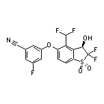 (R)-3-[[4-(Difluoromethyl)-2,2-difluoro-3-hydroxy-1,1-dioxido-2,3-dihydrobenzo[b]thiophen-5-yl]oxy]-5-fluorobenzonitrile