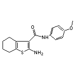 2-Amino-4,5,6,7-tetrahydro-benzo[b]thiophene-3-carboxylic acid (4-methoxy-phenyl)-amide