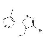 4-ethyl-5-(2-methyl-3-furyl)-4H-1,2,4-triazole-3-thiol